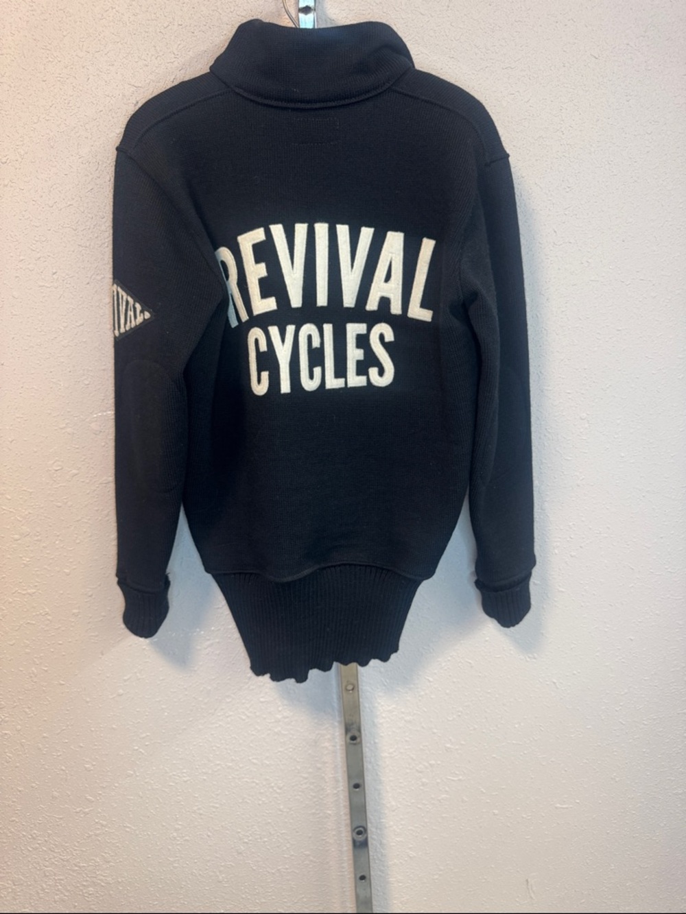 Dehen 1920 x Revival Cycles Heavy Wool Moto Sweater Small USA